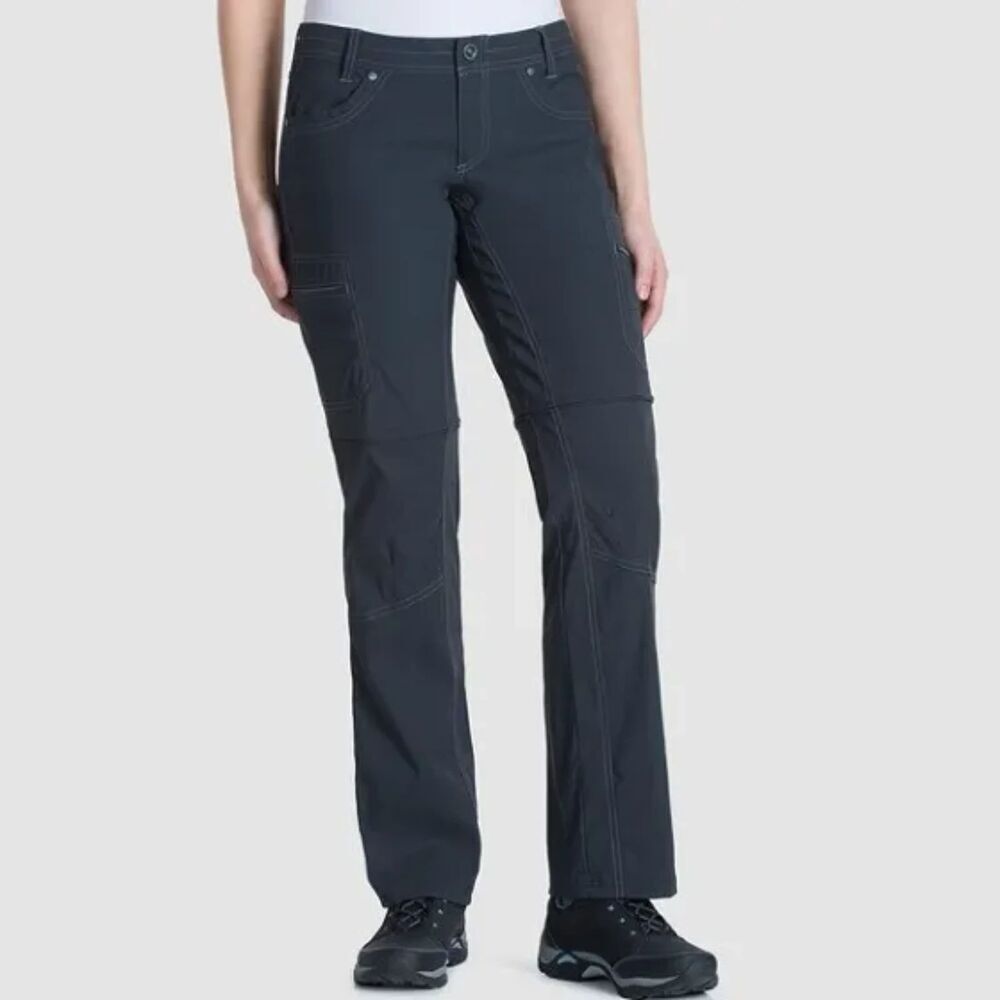 KUHL Women's Gray Kliffside Convertible Cargo Outdoor Hiking Pants Size 4